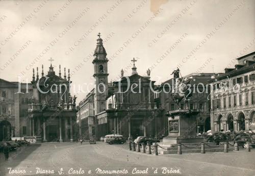1957 torino piazza san carlo - san,