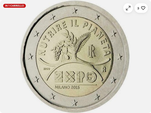 Euro commemorativa italia - 2,