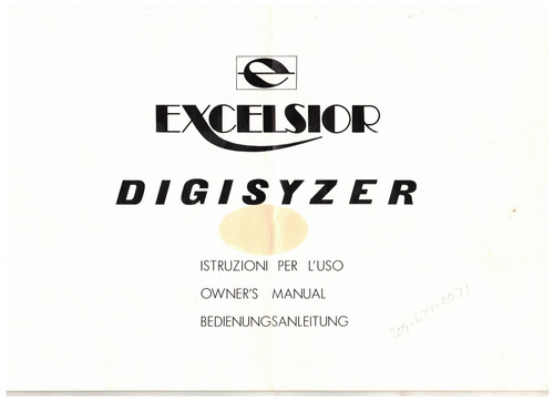 Excelsior digisyzer - excelsior,