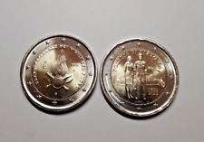 2 Monete Commemorative da 2 Euro Vigili del Fuoco 2020 e Polizia 2022