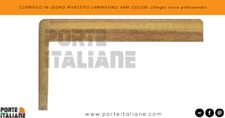 COPRIFILO IN LEGNO RIVESTITO LAMINATINO VARI COLORI ciliegio noce palissandro