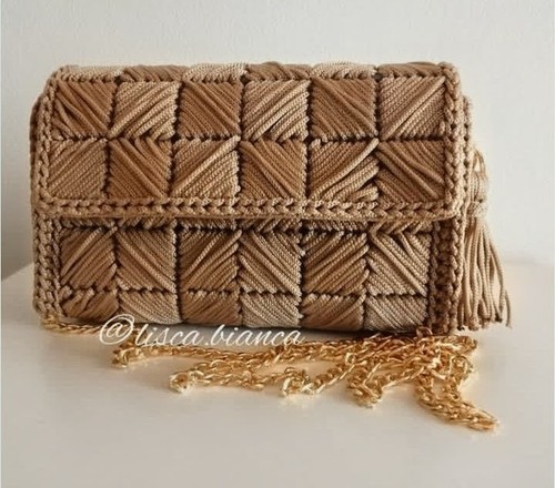 Borsa uncinetto artigianale - borsa,