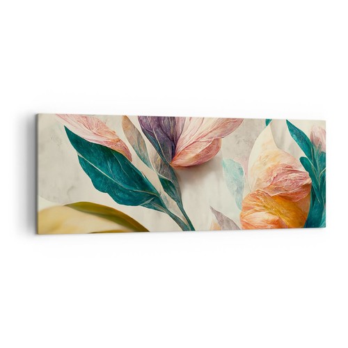 Quadro tela 140x50cm fiori - tela,