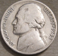 SELLING AS SHOWN - 1943 P 5c