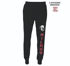 Pantalone tuta felpato  CURVA SUD MILANO italia calcio ULTRAS +3stickers omaggio