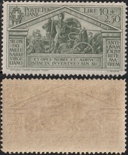 1930 Bimillenario della nascita di Virgilio 10 lire + 2,50 lire nuovo MNH