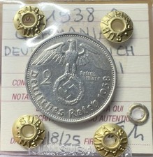 MONETA GERMANIA DEUTSCHES REICH 2 MARCHI 1938 D sigillata SPL SUBALPINA