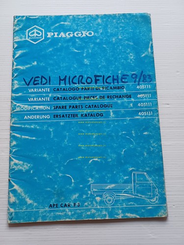 Piaggio apecar 1983 - piaggio,