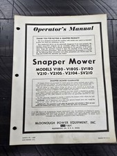 Rasaerba a scatto serie V180 V210 operatore illustrato manuale ricambi