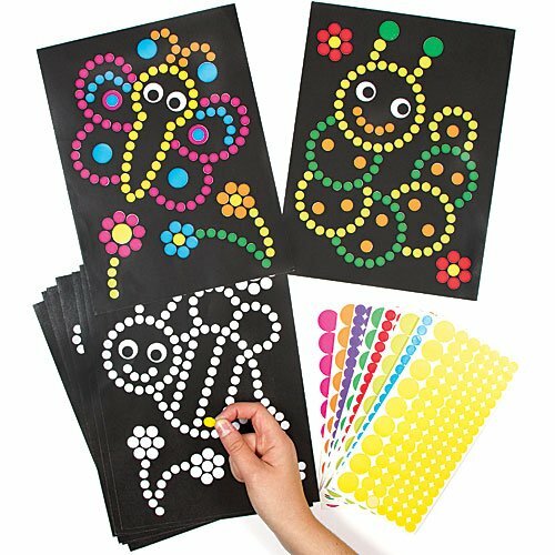 Bugs dotty art craft - art,