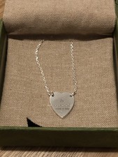 Collana gucci cuore argento - collana,