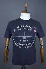 T-shirt pullover manica corta logo grafico navy AERONAUTICA MILITARE taglia S/M