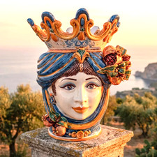 Head of Moro Sicilian Ceramic
