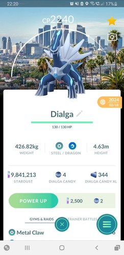 Non shiny dialga los - 👍non,