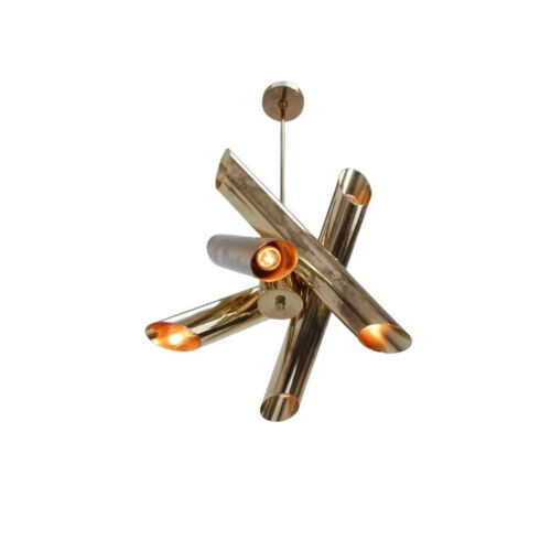 Lampadario sputnik ottone - sputnik, in