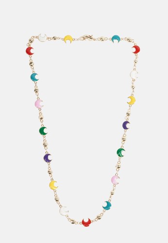 Collana donna dorata - con, lune