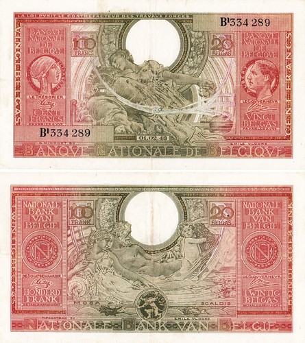 Belgio 1943 100 - 100, franchi