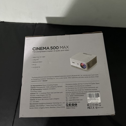 Bomaker cinema 500 - max, 1080p