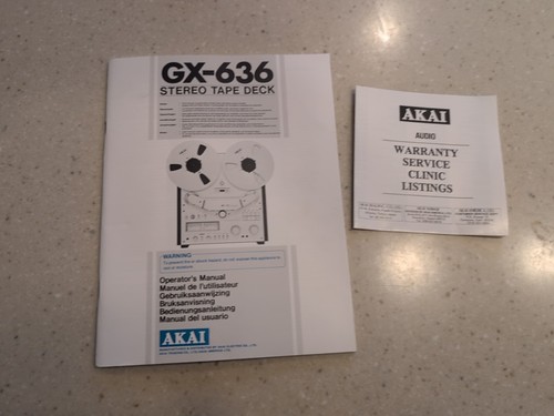 Vintage akai 636 - akai, gx-636