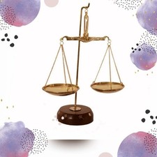 Splendida bilancia pesatrice decorativa in ottone da 7" fatta a mano Tarazu...