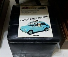 Advertising Italian Pubblicità Werbung : FIAT 126 tetto apribile ** 1974 **