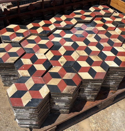 Cementine esagonali decorate