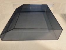 CAPPA NUOVA BRIONVEGA RR126 COPERCHIO DUST COVER  IN PLEXIGLASS TRASPARENTE FUME