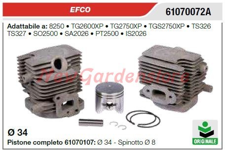 Cilindro pistone segmenti - , efco