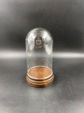 Cupola Vuota Campana in Vetro completa di base in legno