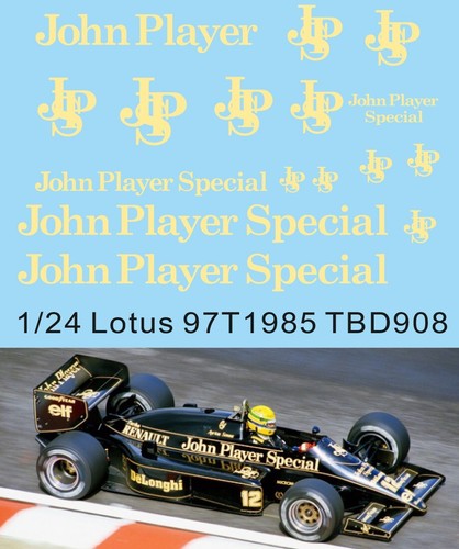 Decals lotus 97t 1985 - 1/24,