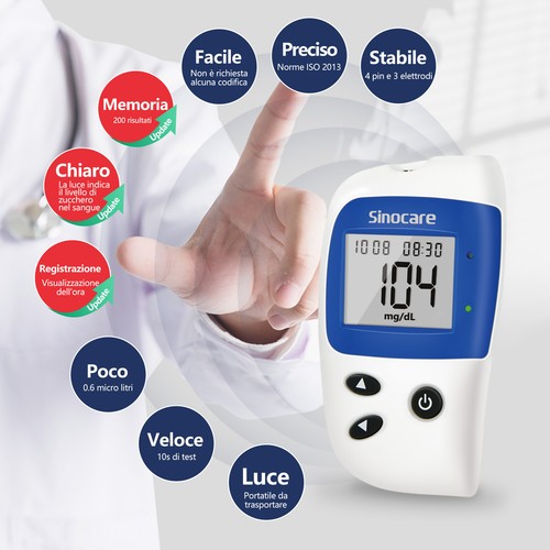 Misuratore glicemia diabete - di,