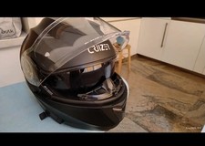 CRUIZER Casco Moto Scooter Modulare Omologato Doppia Visiera Nero