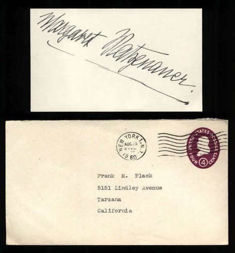 Margaret matzenauer 1963 - matzenauer, d.1963