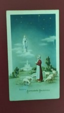 SANTINO SANTA BERNARDETTA SOUBIROUS Con Preghiera Abste Perreive