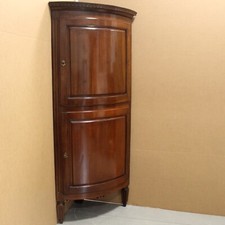 ANGOLIERA CANTONALE bombato Luigi XVI -IN NOCE Italia EPOCA 700 Parma RESTAURATA