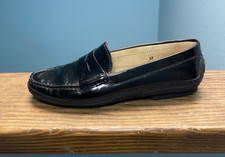 TOD'S womens black patent