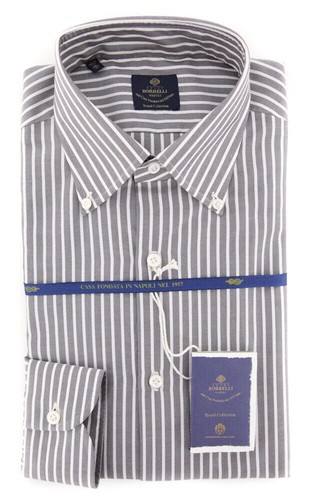 Camicia marrone luigi borrelli - luigi,