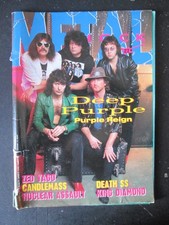 METAL SHOCK 27 1990 DEEP PURPLE ZED YAGO DEATH SS [G209]