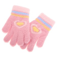  1 Paio Guanti Antiscivolo per Bambini Guanti Invernali a Forma di Cuore