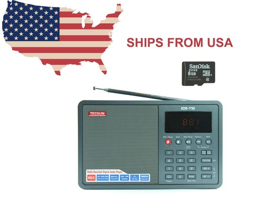 Tecsun icr 110 - (grigio), radio
