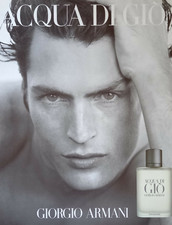 Pubblicità Advertising Italian 2000 GIORGIO ARMANI ACQUA DI GIO' Profumo Uomo.
