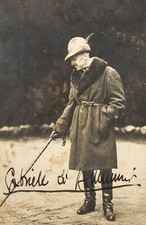 GABRIELE d'ANNUNZIO Signed Photograph - Italian Poet / Author - preprint