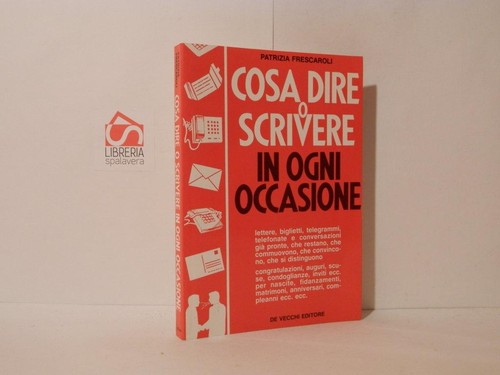 Cosa dire scrivere - o, in