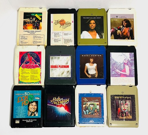 Lot vintage 8 track - 12,