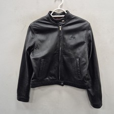 Giacca corta Schott Nyc pelle nera punk moto cafe racer taglia media