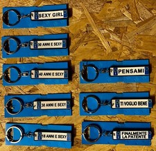 1 PORTACHIAVI gomma TARGA AUTO