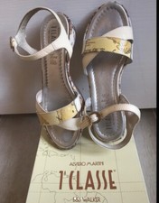 Sandali bassi donna ragazza  Alviero Martini Prima Classe 36 Bianco Vera Pelle