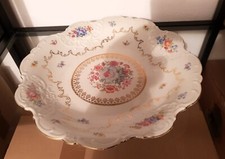 Piatto Centro tavolo vintage in ceramica, decorato con dipinto