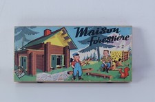 Maison forestiere gioco costruzioni in legno vintage JeuJura France non completo