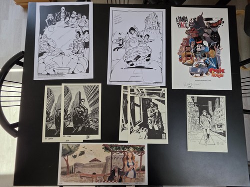 Lotto set stampe - stampe, autografate